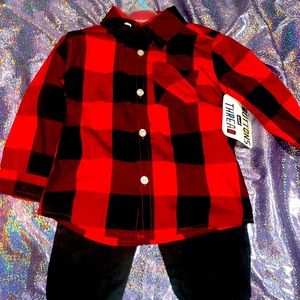 Boys Buffalo Plaid outfit